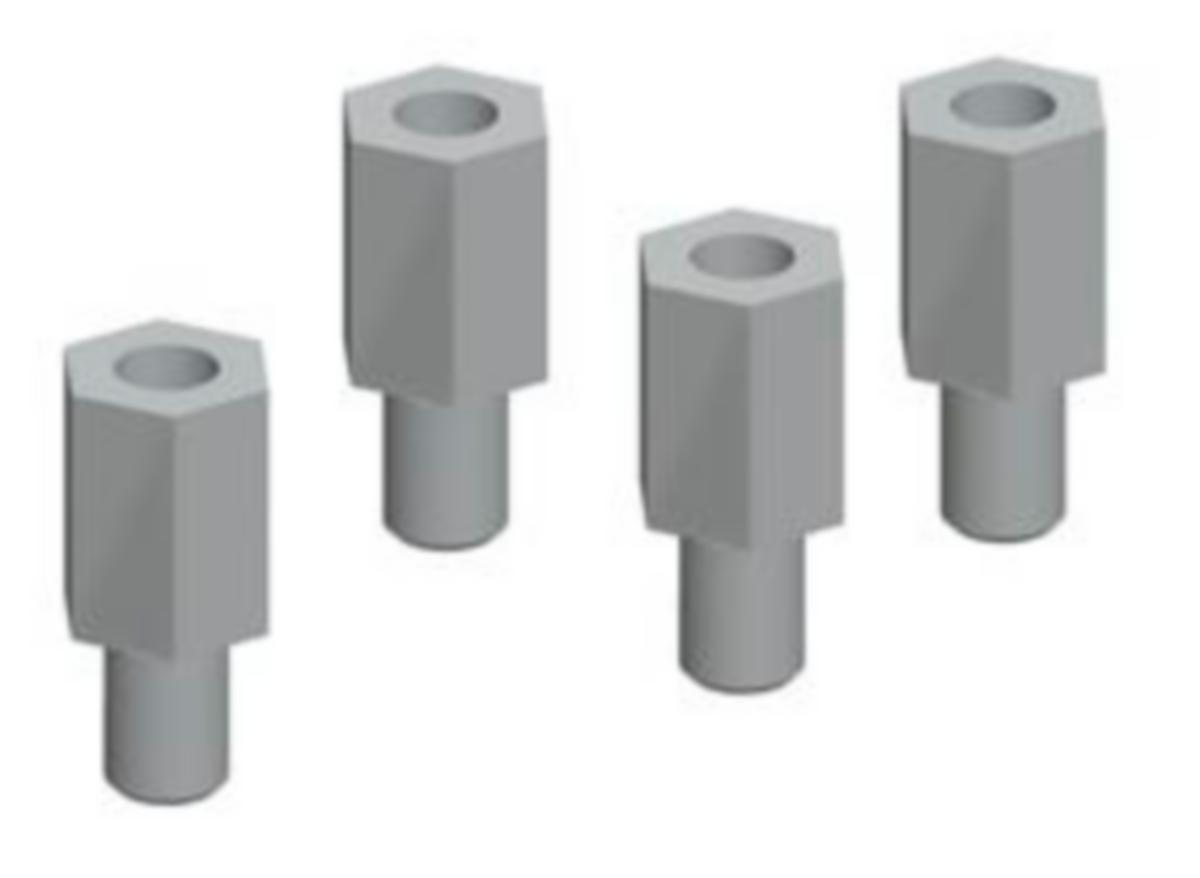 Avstandsstykke f/tak vent. Schneider Spasial - Avstandstk. f/tak vent. 60 4st 