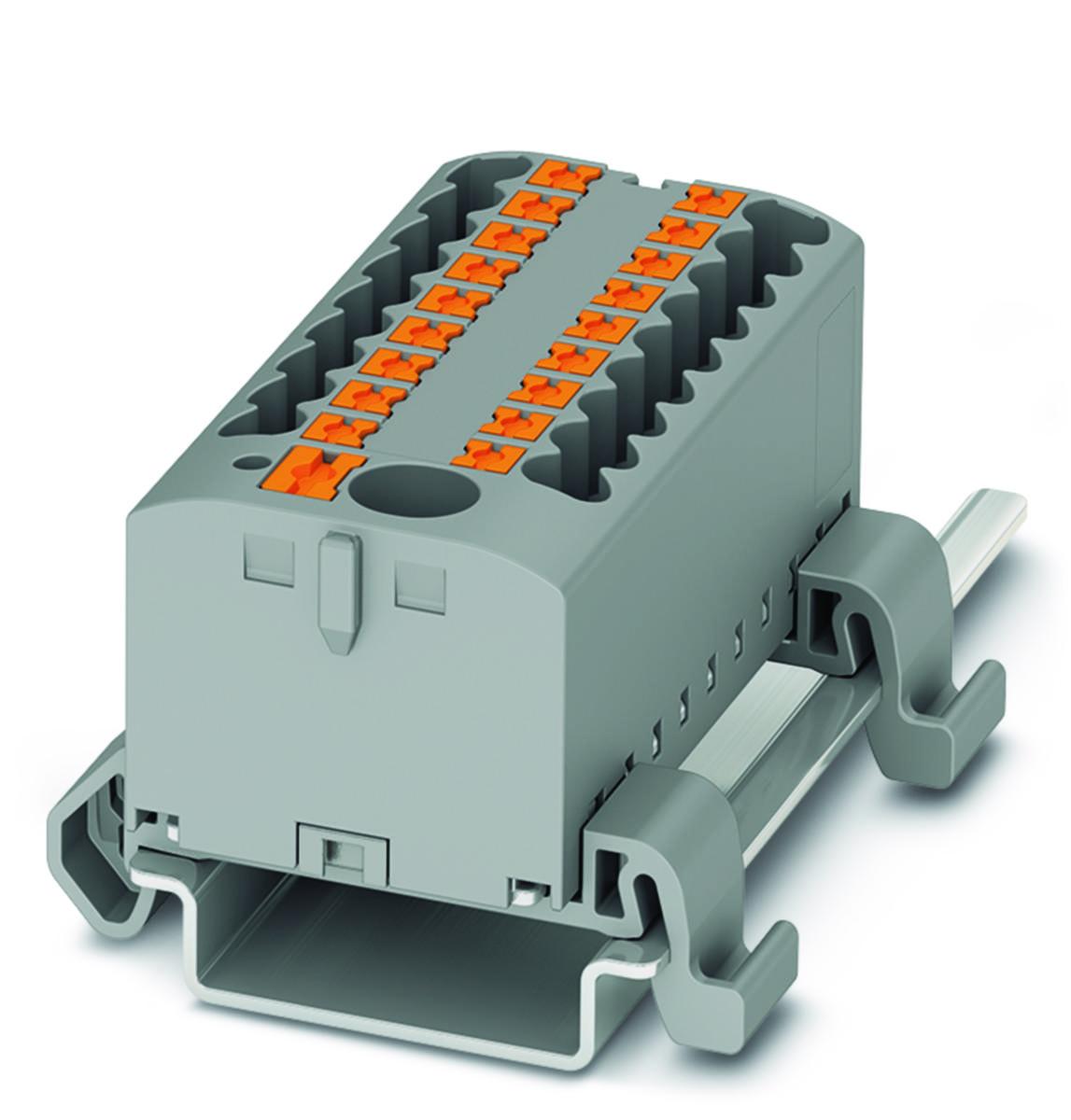 Rekkeklemme Phoenix PTFIX 6/ NS35 - Rekl Innst PTFIX 6/18X2.5- GY NS35A 6/ 0.14-2.5 19 Tilk