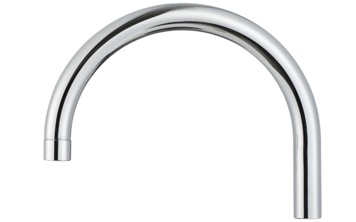 Utløpstut for veggbatteri 9000E 8131 og 8132, FMM - FMM overtut f/veggbatt. 9000E krom 200mm
