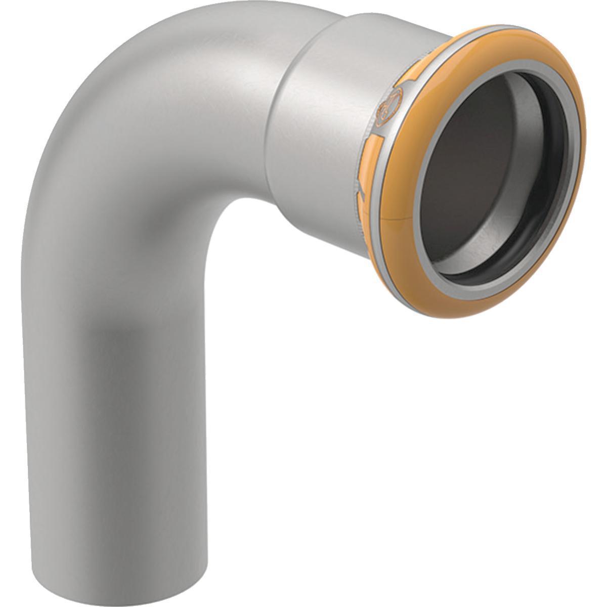 Bend 90° med spissende rustfri Therm Mapress - 15 mm rustfri bend 90° m/ spissende Mapress Therm