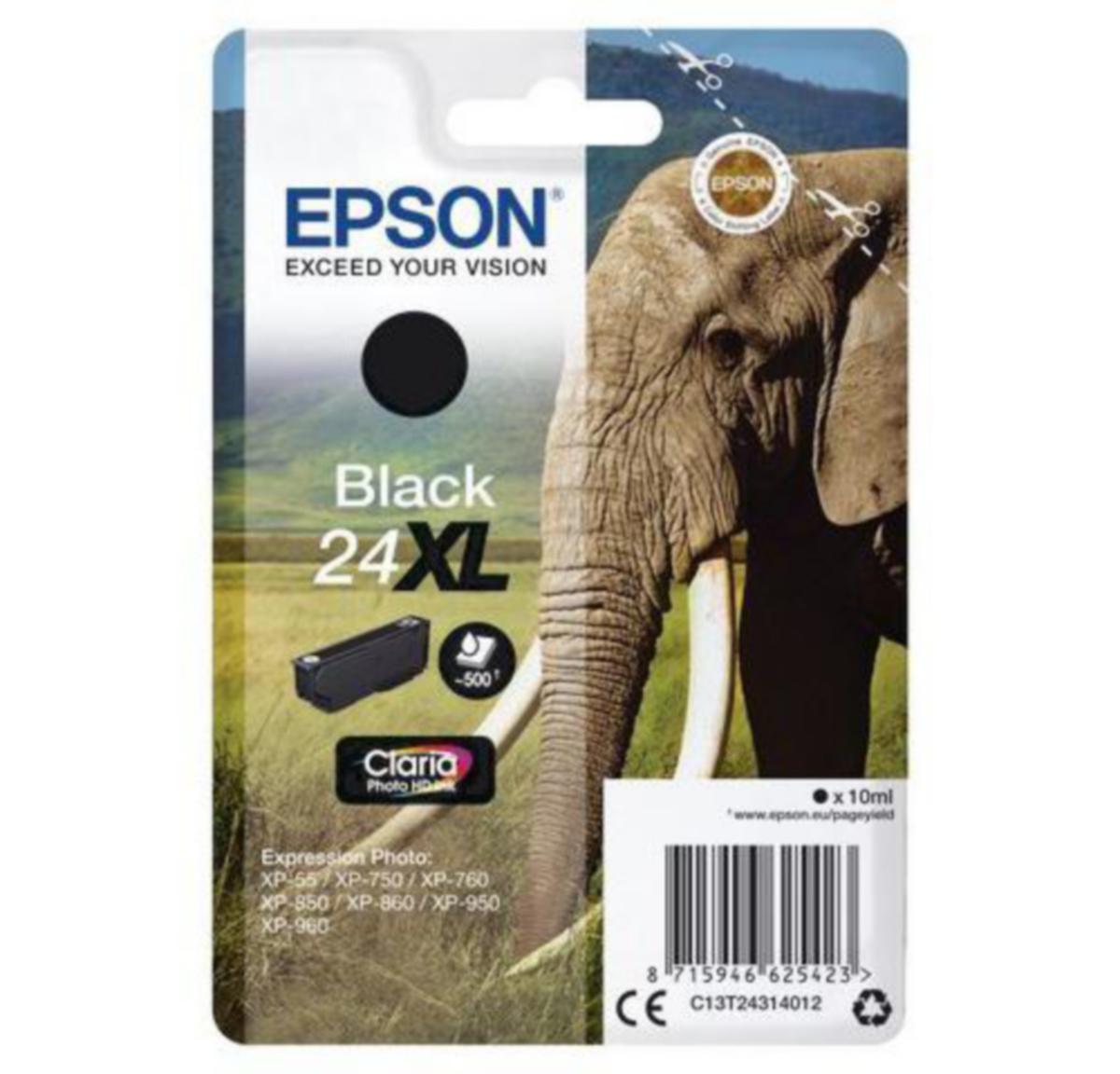 Blekk 24XL C13T24314022 Epson svart - Blekk 24XL C13T24314022 Epson svart