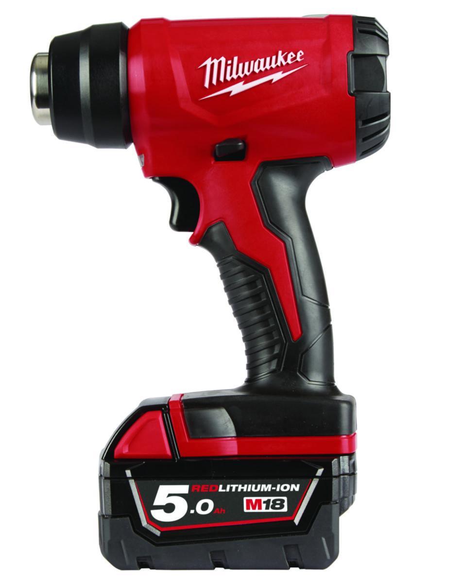 Varmluftpistol Milwaukee M18 BHG-502C - Varmluftpistol M18 BHG-502C Milwaukee 18V 2x5.0Ah