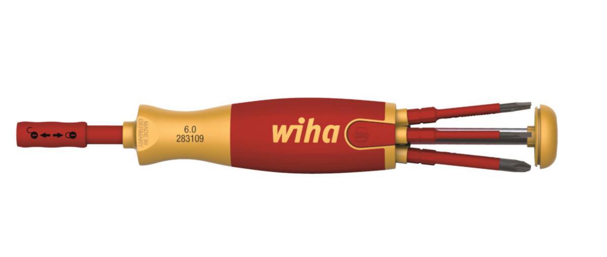 Bitsskrutrekker Wiha LiftUp 38613 - Bitsskrutrekker LiftUp 2831 Wiha SL. PH 1000V 6 bits 38613