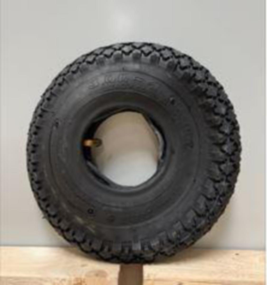 Dekk og slanger Tente - Gummidekk 3.00-4 Tente Ø260x85 inklusiv slange
