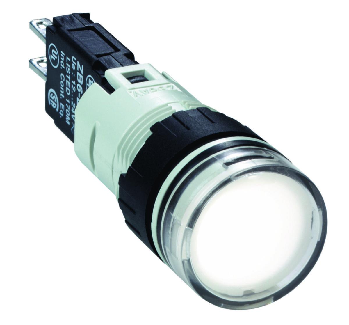 Signallampe Schneider Harmony XB6 - Signallampe hvit rund
