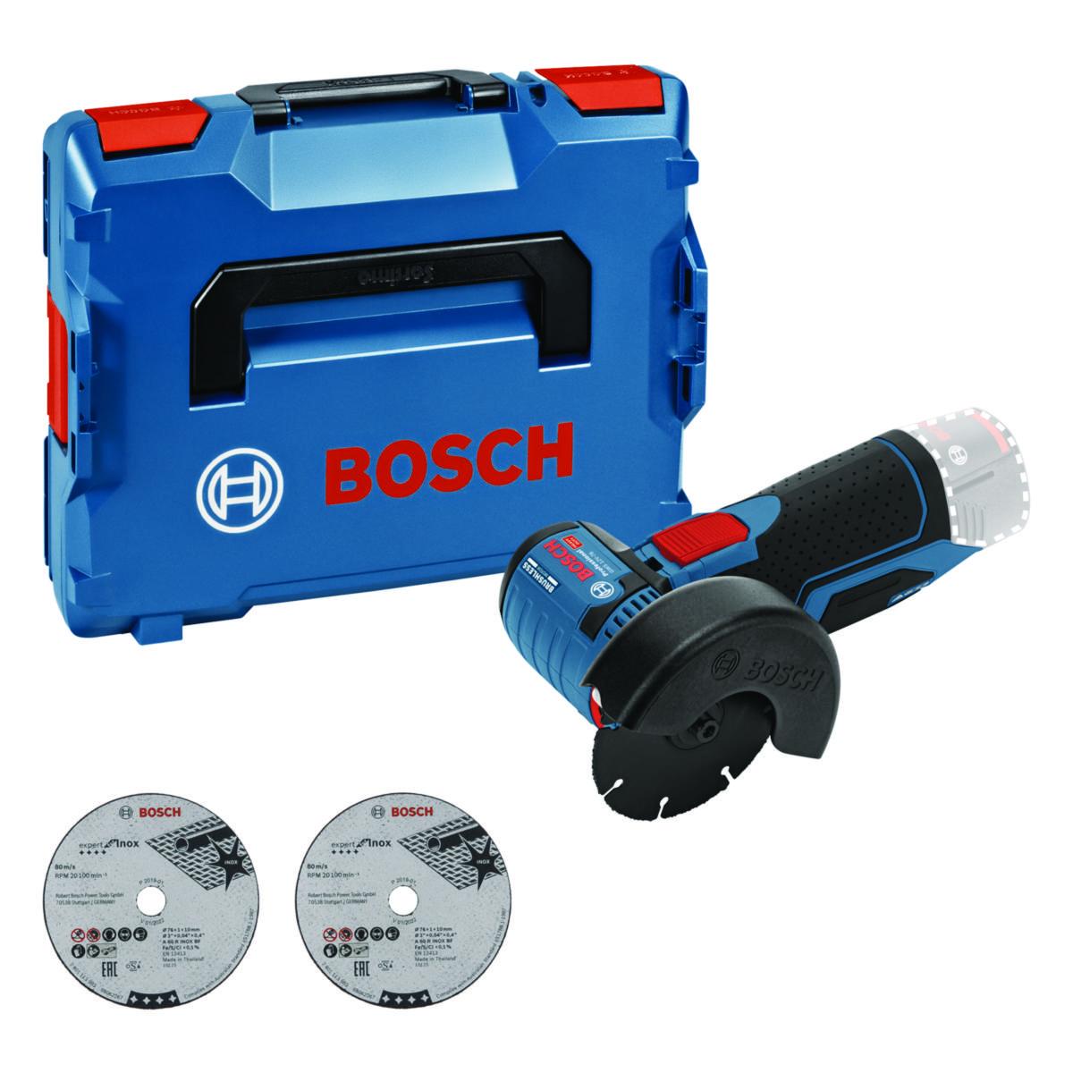 Vinkelsliper Bosch GWS 12-76V-EC Solo - Vinkelsliper GWS 12V-76 Bosch 12V solo L-BOXX 102
