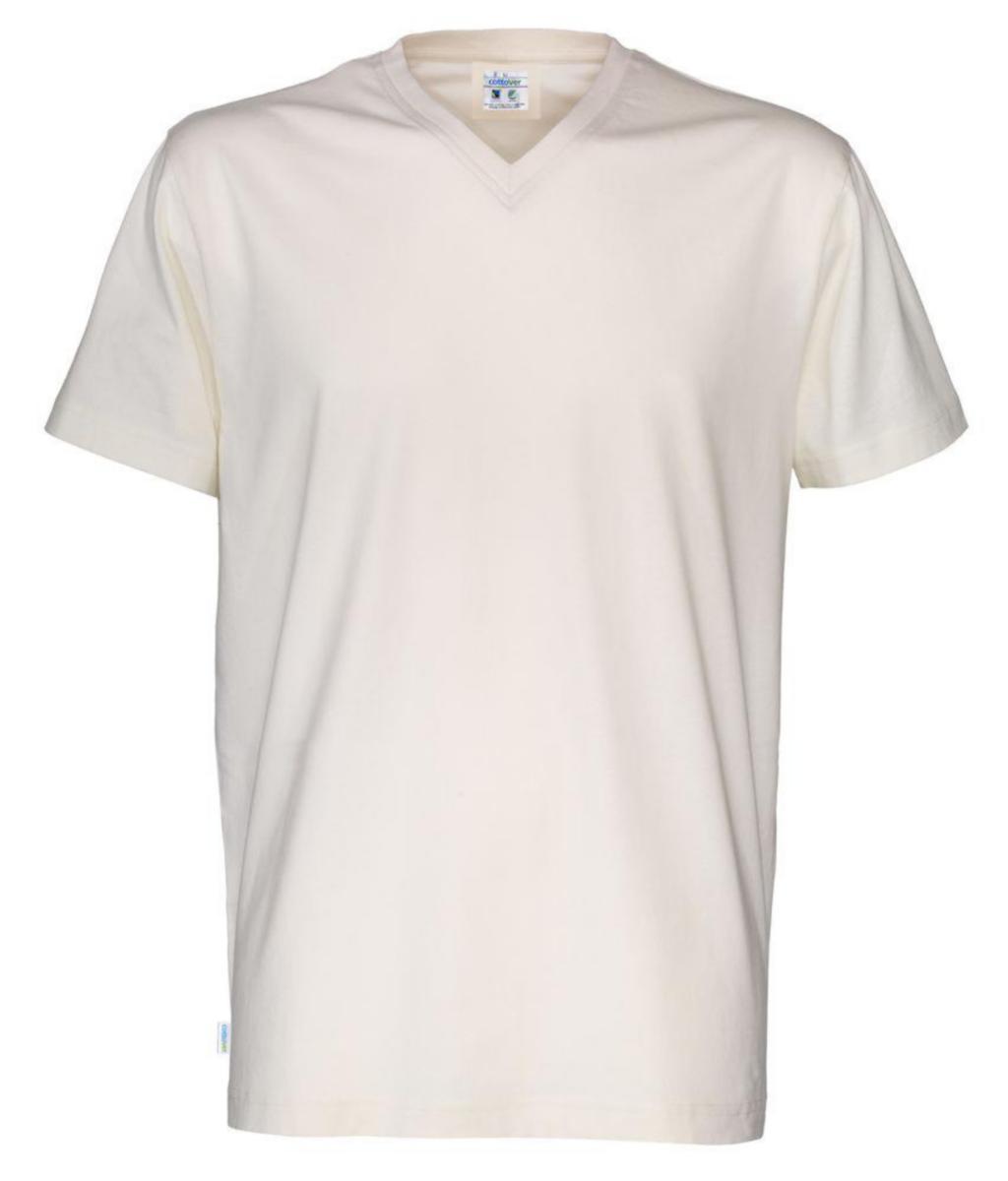 T-skjorte V-hals Cottover - T-skjorte V-hals Cottover Off-White str S