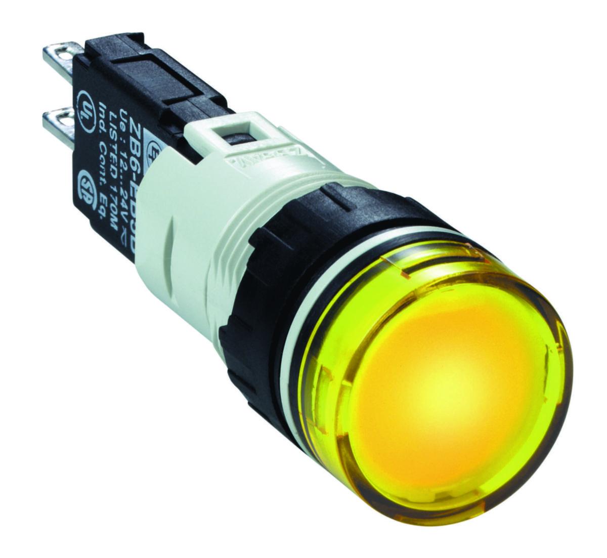 Signallampe Schneider Harmony XB6 - Signallampe gul rund