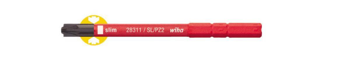 Bits Wiha SlimVario kombi Spor/PZ - Bits slimBit Vario SL/PZ2 Wiha 75mm 1000V kombi