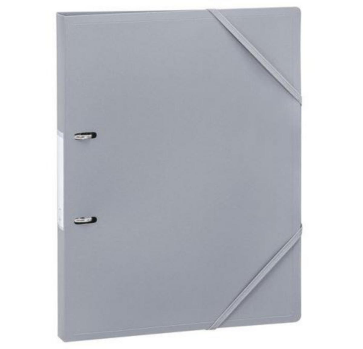 Ringperm Foldermate - Ringperm A4 2 ringer m/strikk Foldermate grå