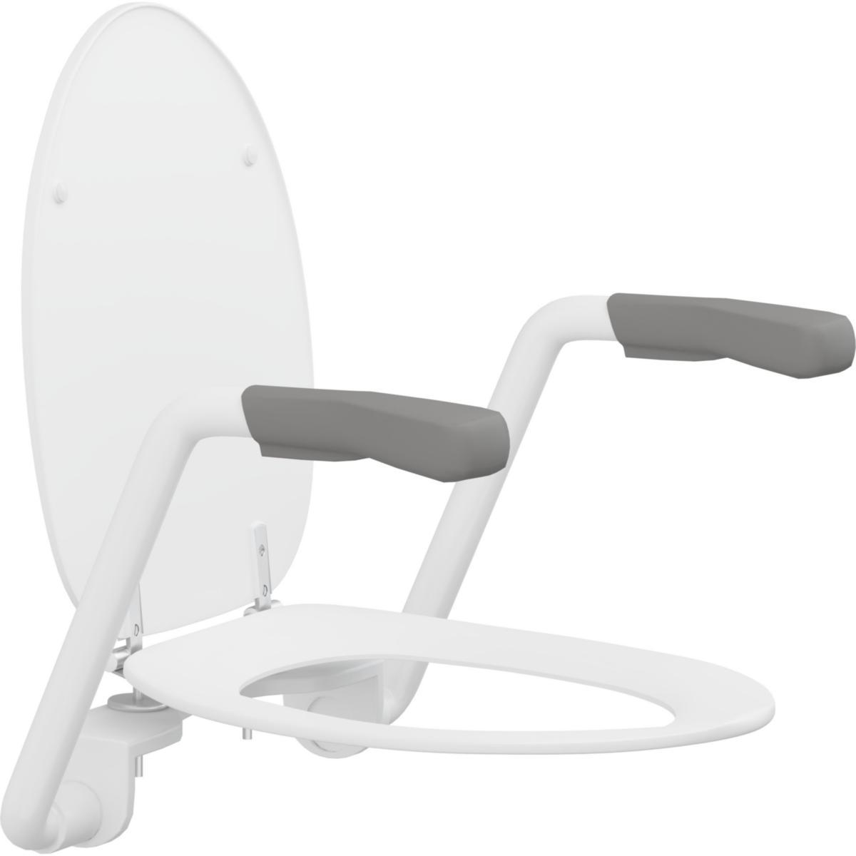 Toalettarmstøtte Value for montering på toalett med sete, Pressalit - VALUE armstøtter til toalett m/Dania R37 toalettsete