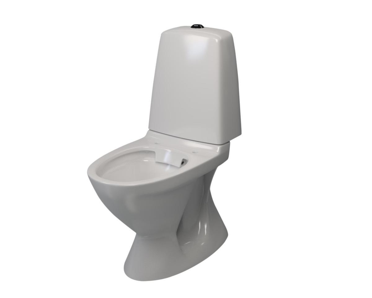 Klosett rimles skjult s-lås, a-collection - A-collection rimless WC S-lås skjult 3/6 l. for liming