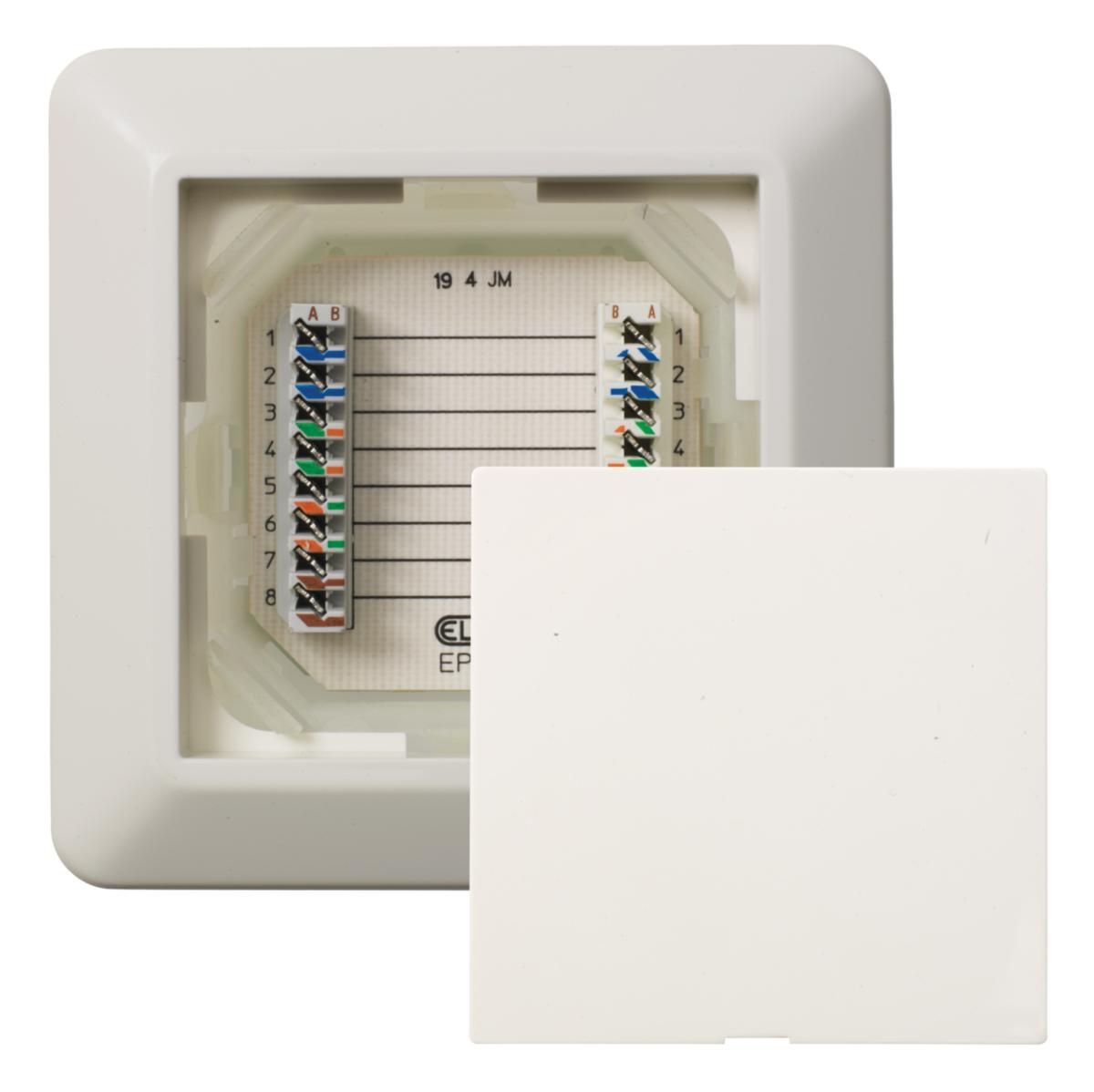 Modular koblingsboks 4par for Tele/Data/Alarm - Kobl.boks RS16 4 PAR PHv