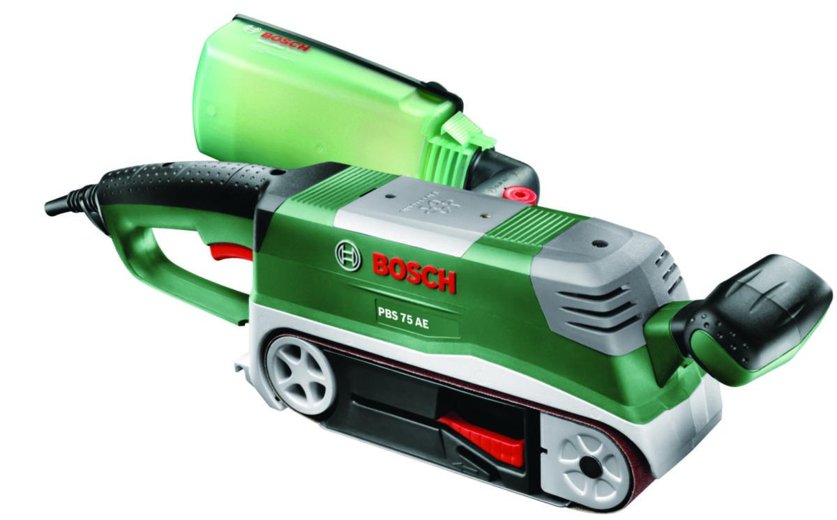 Båndsliper Bosch PBS 75 AE - Båndsliper PBS 75 AE Set Bosch 750W koffert