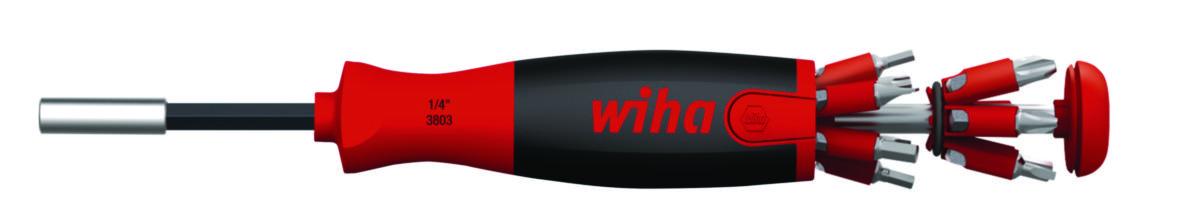 Bitshåndtak Wiha LiftUp - Bitsskrutrekker LiftUp Wiha 12 bits 38606