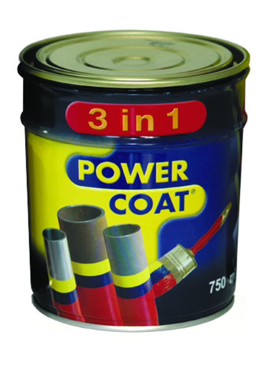 Rustbeskyttende Maling Power Coat 3 in 1 - Maling 3in1 Ral 5009 Power Coat 750ml asurblå
