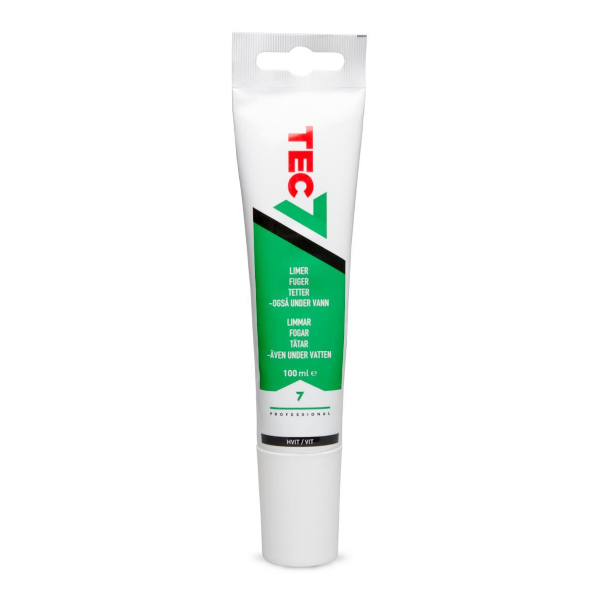 Fugemasse Relekta Tec7, tube - Fugemasse Tec7 Relekta 100ml hvit tube