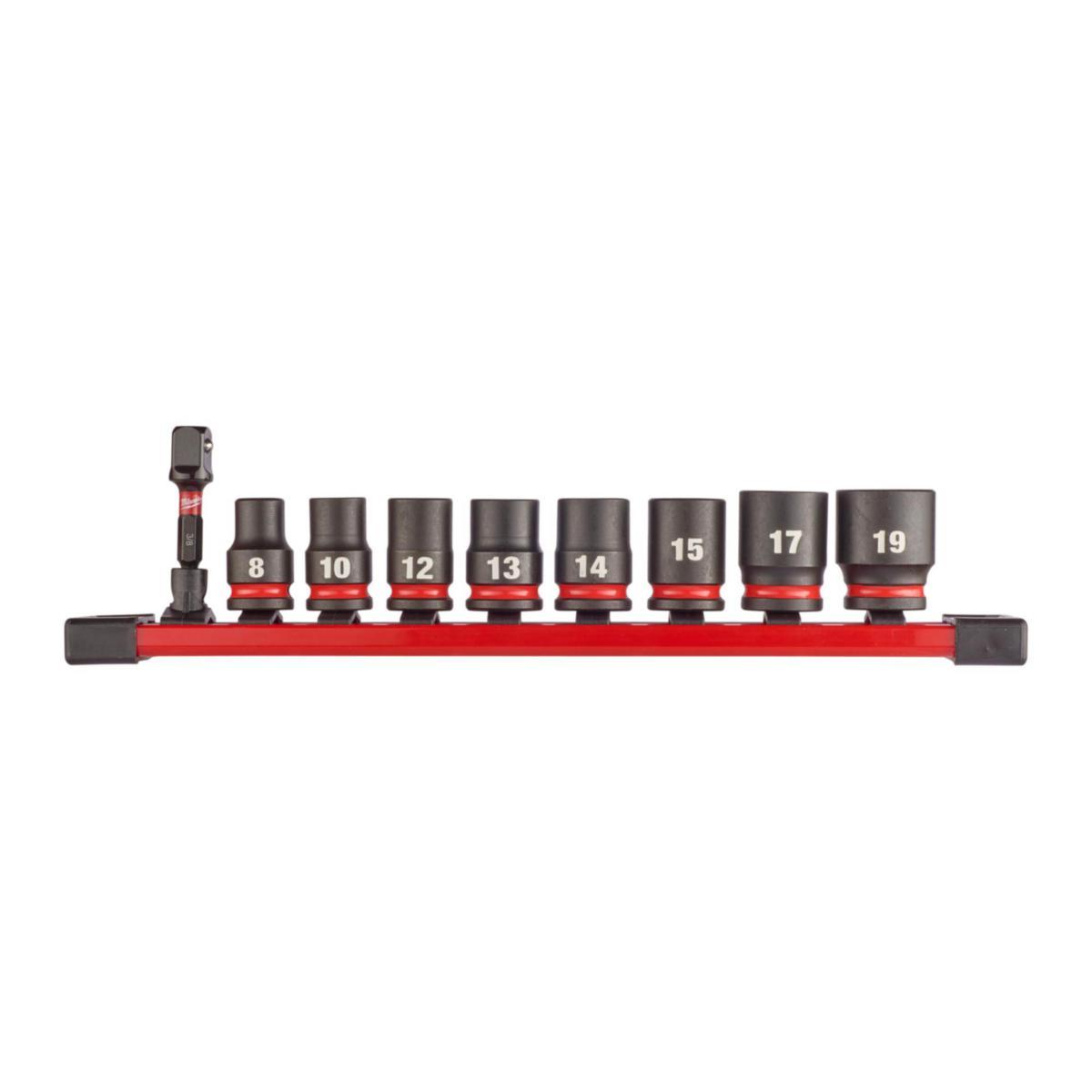 Kraftpipesett Milwaukee 3/8" STD - Kraftpipesett 3/8" STD 9P Milwaukee 9 deler