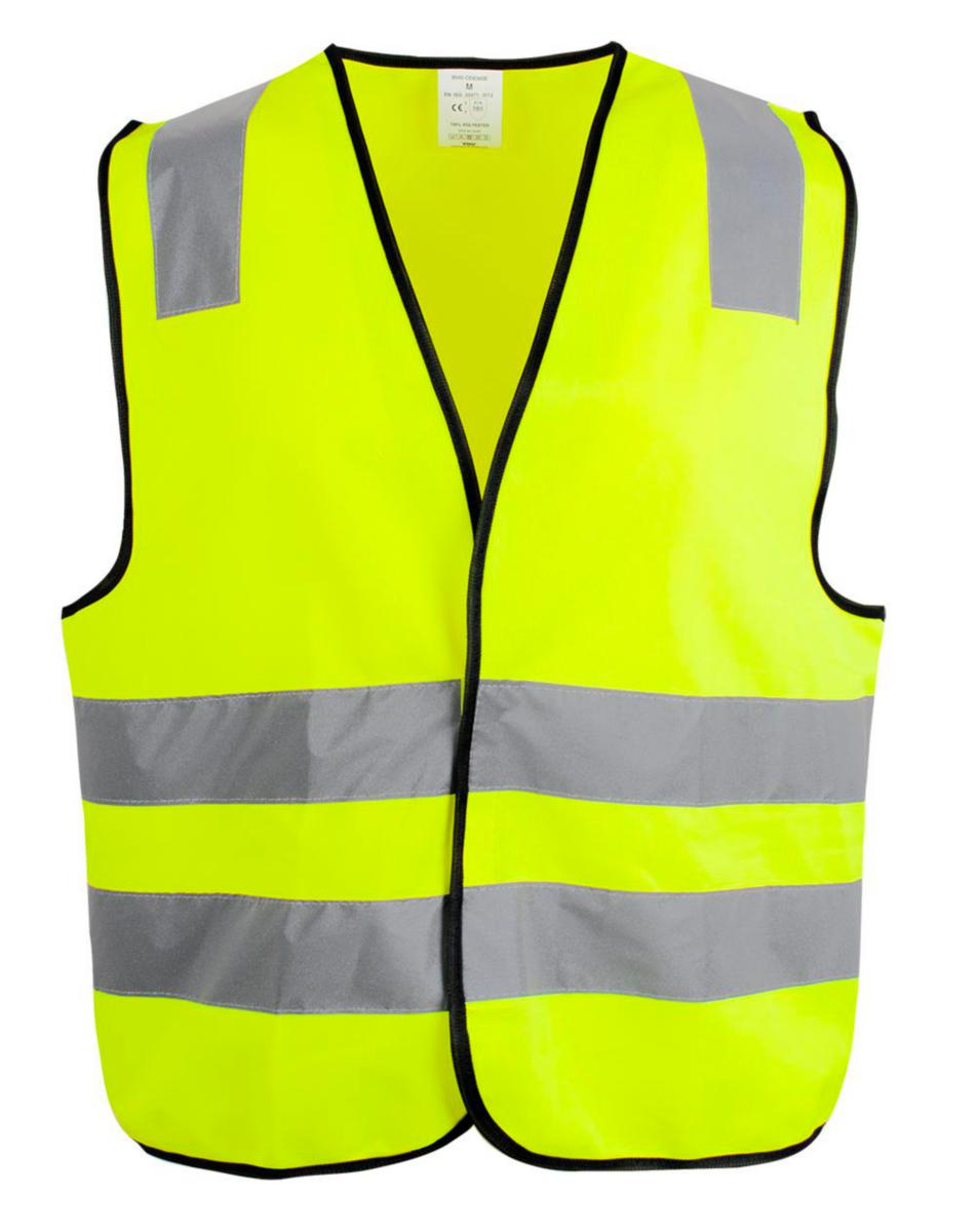 Refleksvest YOU® Odense HiVis kl.2 - Refleksvest YOU Odense Gul str L