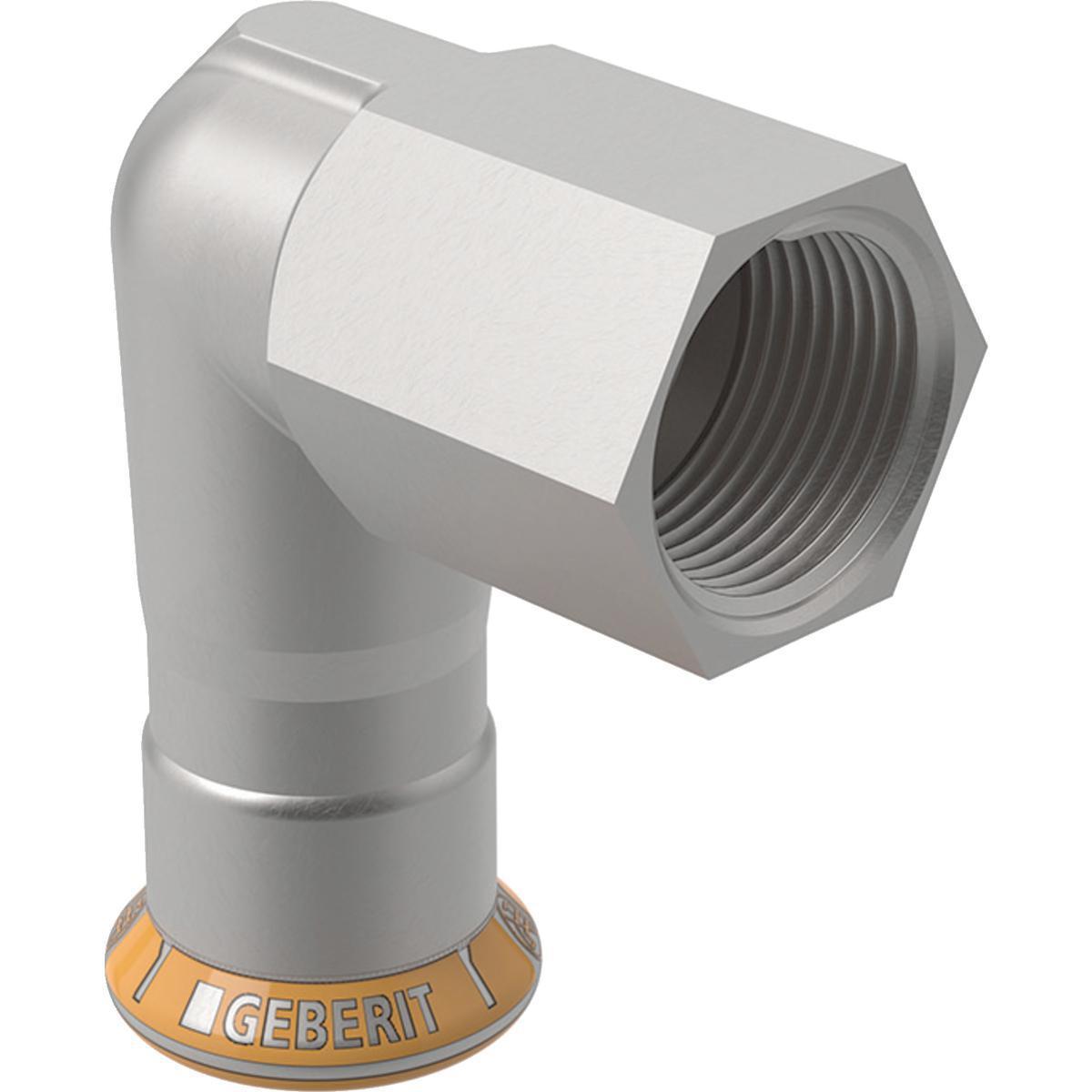 Albue 90° med innvendige gjenger rustfri Therm Mapress - 15x1/2" rustfri albue 90° m/innv. gj. Mapress Therm