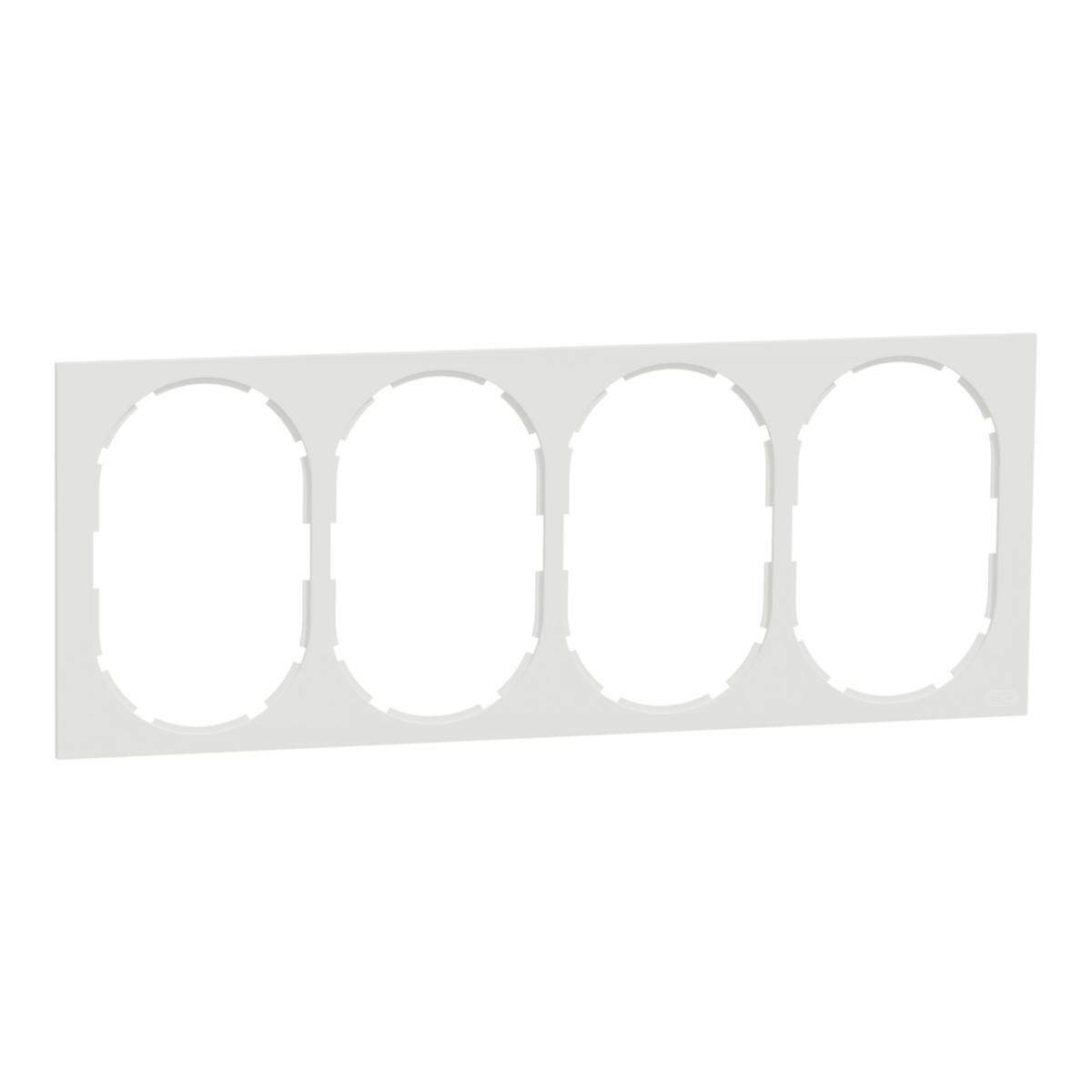 Ramme for Stikk ELKO One Hvit - Ramme 4-hull til stikk One RH