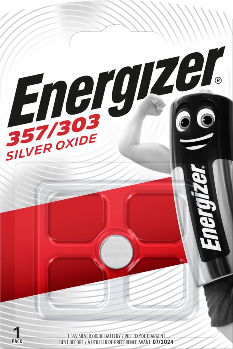 Knappcellsbatterier Energizer Silveroxid - BATTERI 357/303 SILVER OX FSB1 1stk/forp
