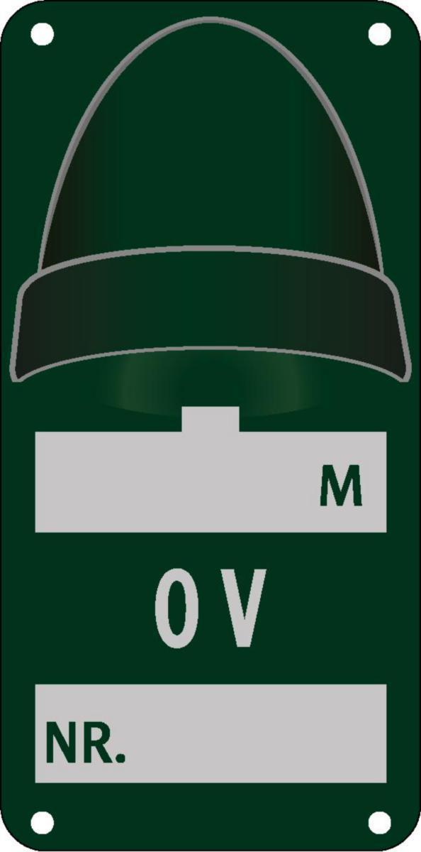 Overvannskumskilt K-130V Systemtext - Skilt Overvannskumskilt K-130V Systemtext 50x140mm Alu