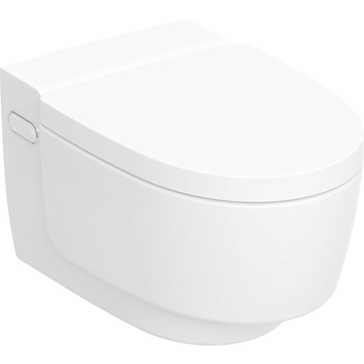 Veggskål AquaClean Mera dusj-WC Comfort, Geberit - Geberit AquaClean Mera dusj-WC Comfort vegghengt hvitt deksel