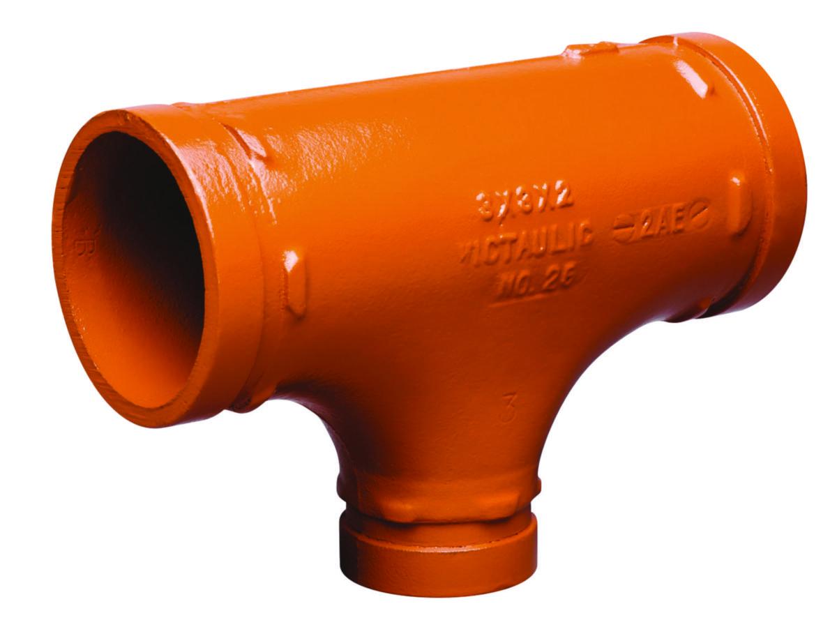 114.3x60.3mm red. t-rør orange s25 - vks - t-rør reduksjo...