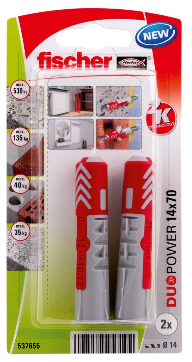 Universalplugg fischer Duopower - Universalplugg 14X70 Duopower a 2stk fischer BK