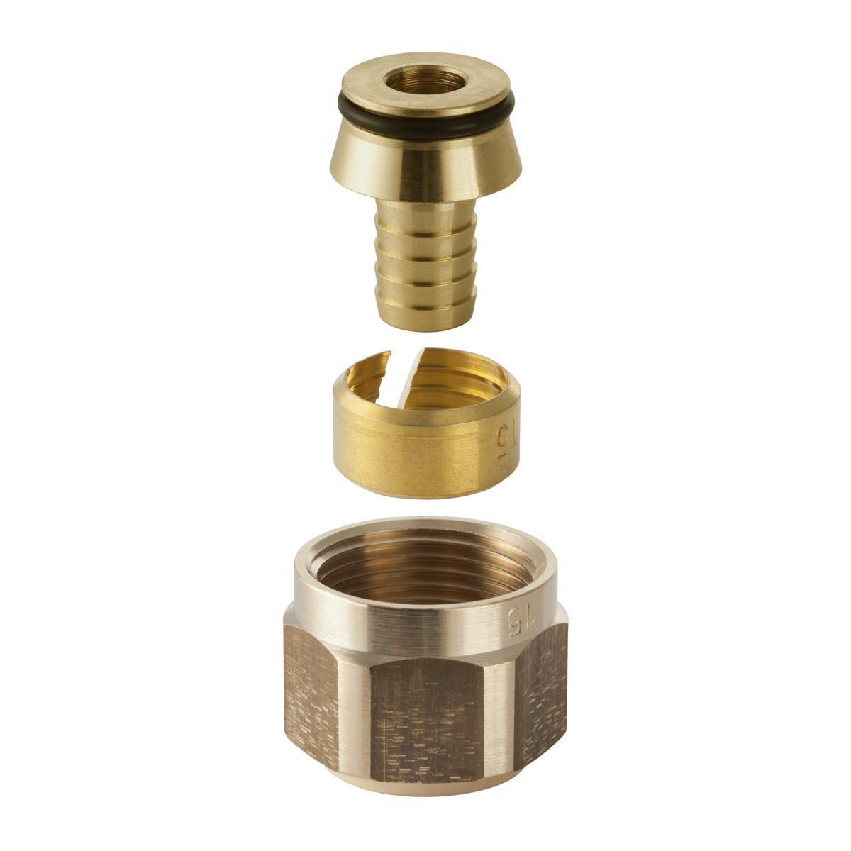 Vanntilkoblingssett f/PEX-rør, Geberit - Geberit kobling f/pex 15mm til duofix