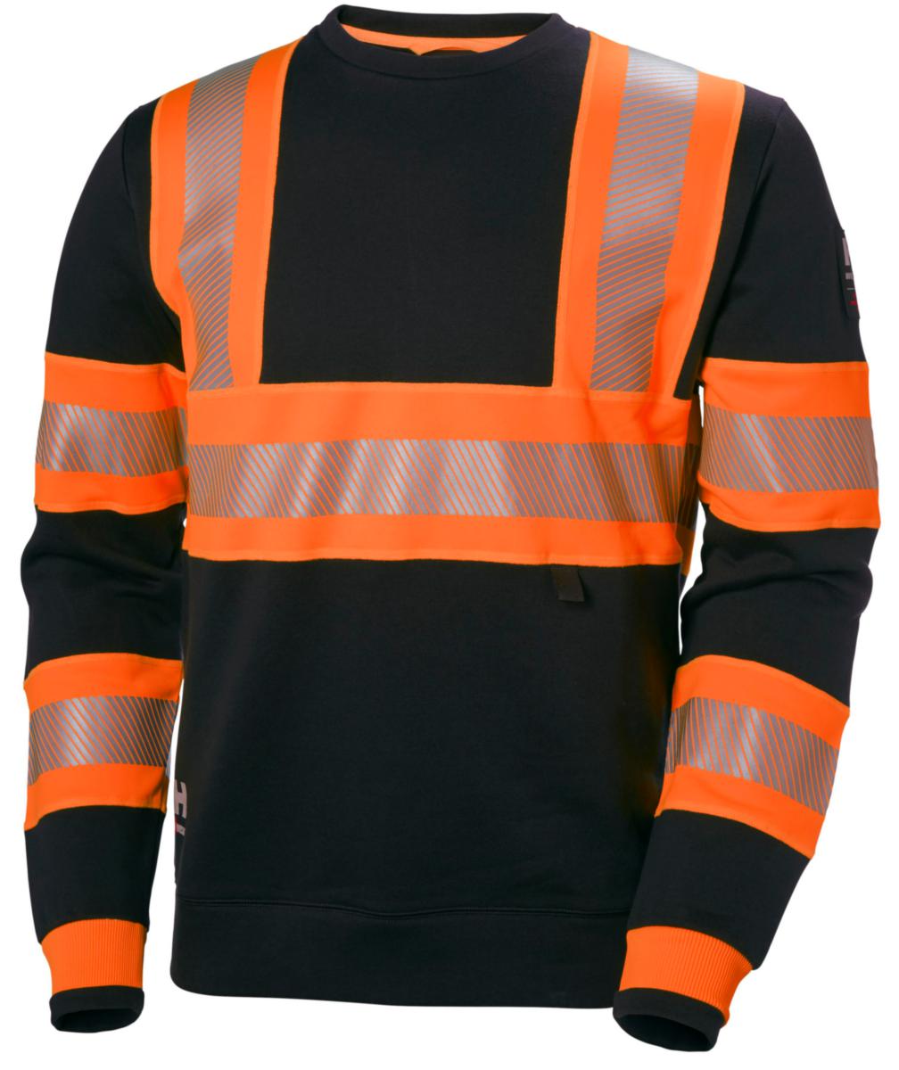 Collegegenser HH ICU HiVis kl.1 - Collegegenser HH ICU HiVis kl.1 ora/koksgrå str XS