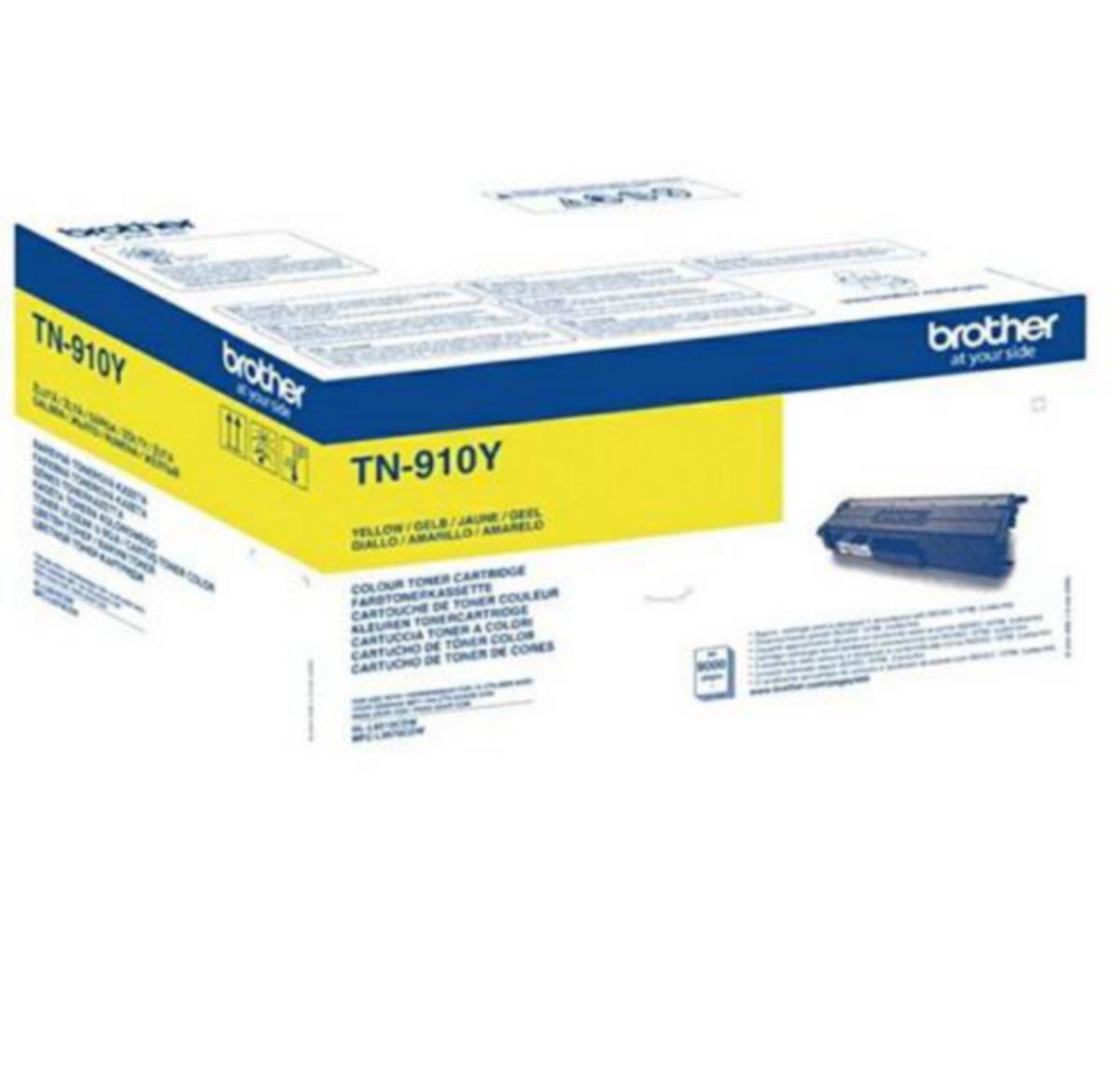 Toner TN910Y Brother 9K gul - Toner TN910Y Brother 9K gul