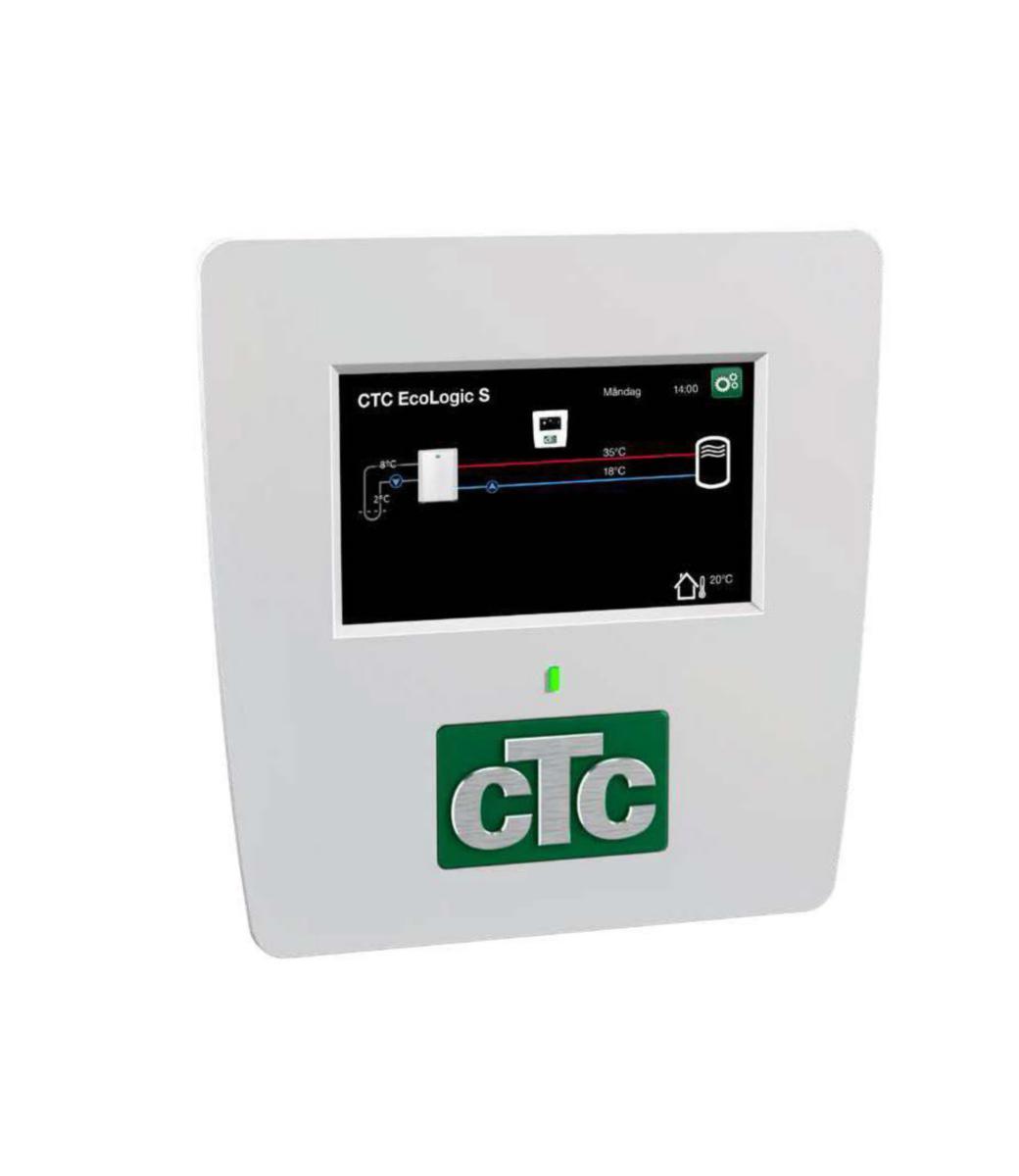 Varmepumpestyring EcoLogic S CTC - CTC Ecologic S varmestyring 230V vegghengt for EcoAir