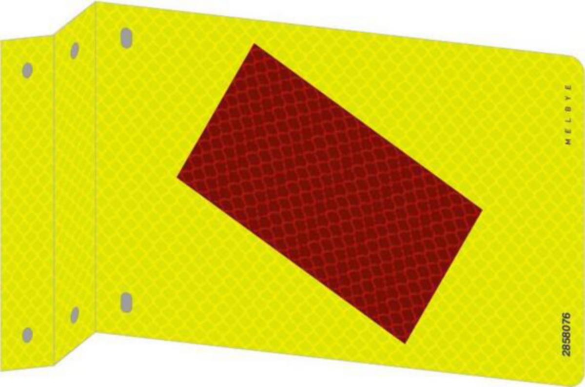 Merkeskilt Melbye Skiltpakke for Merking av Kryssende Spenn (6 stk.) - Merking kryssende spenn m/skru