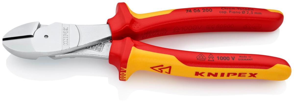 Sideavbiter Knipex 74 06 200 - Sideavbiter 7406 Knipex 200mm 1000V VDE