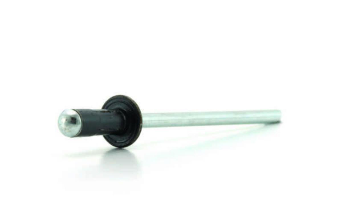 POP-nagle standard farget aluminium - Popnagle TAPD410BS042S5C svart Emhart 6.4X11.5mm