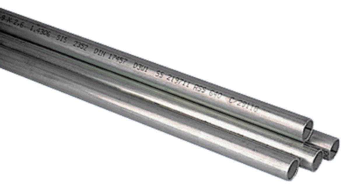 Tykkveggede rør sveisede - EN 1.4404/316L - 33.7x3.2 sveiset rør EN1.4404 EN10217-7 TC1 Kg/m 2.44