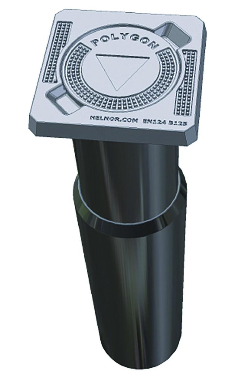 Gateboks Helnor XBP Rektangulær. Teleskop - Helnor XP213 250 cm Gateboks Polygonpunkt Type XP. Fast
