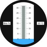Refraktometer Brix Diesella 0-32% ATC