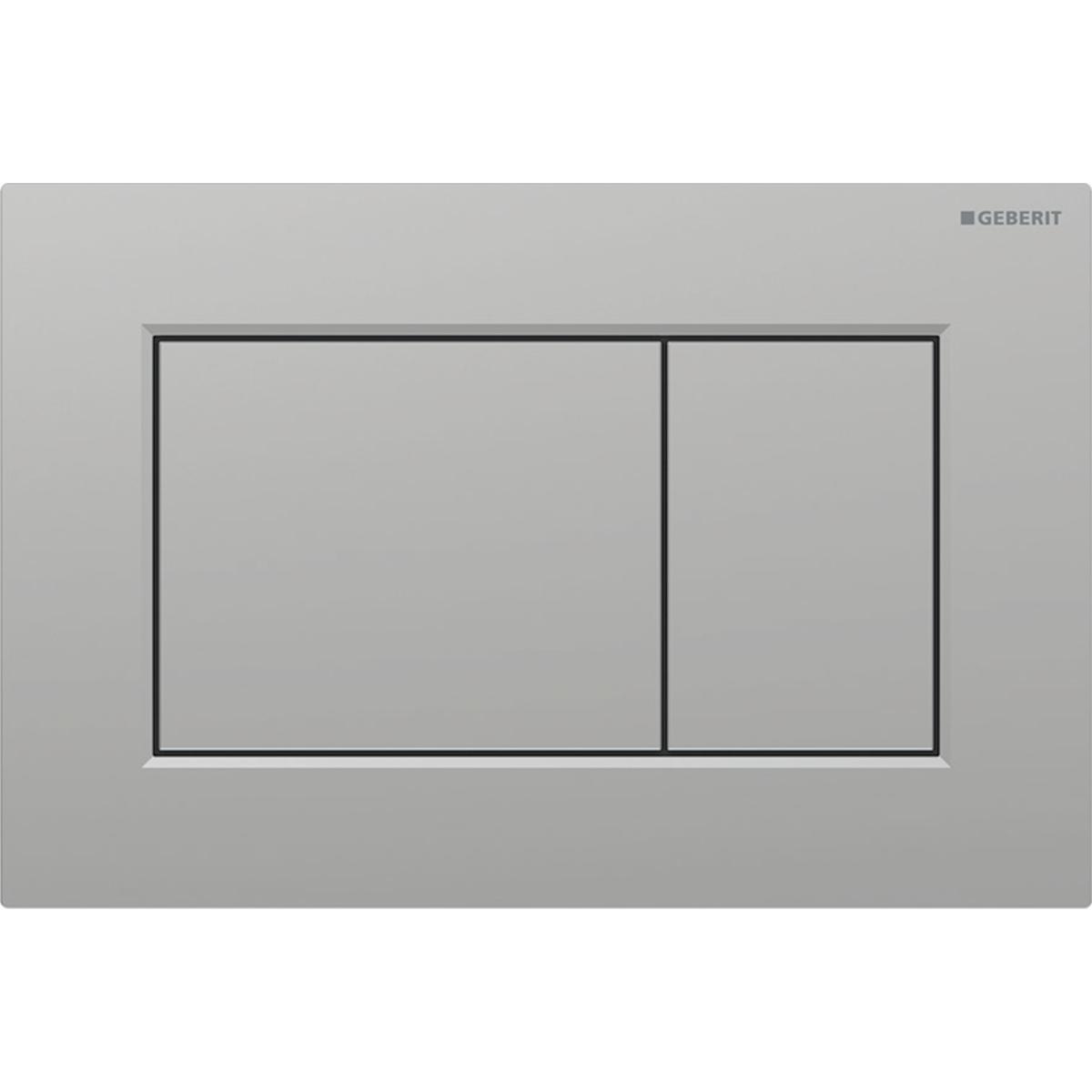 Betjeningsplater Geberit Sigma 01 Square - Betjeningspl Sigma01 matt krom Square dobb.skyll 246x165x31mm