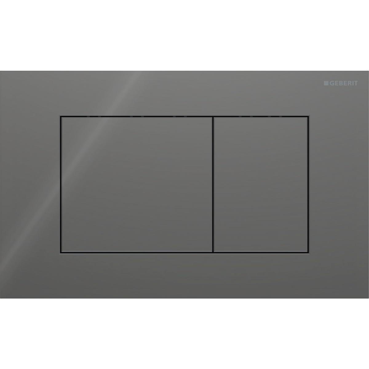 Betjeningsplate Geberit Sigma 40 Square - Betjeningsplate Sigma40 lava Square dobb.skyll 246x152x6 mm