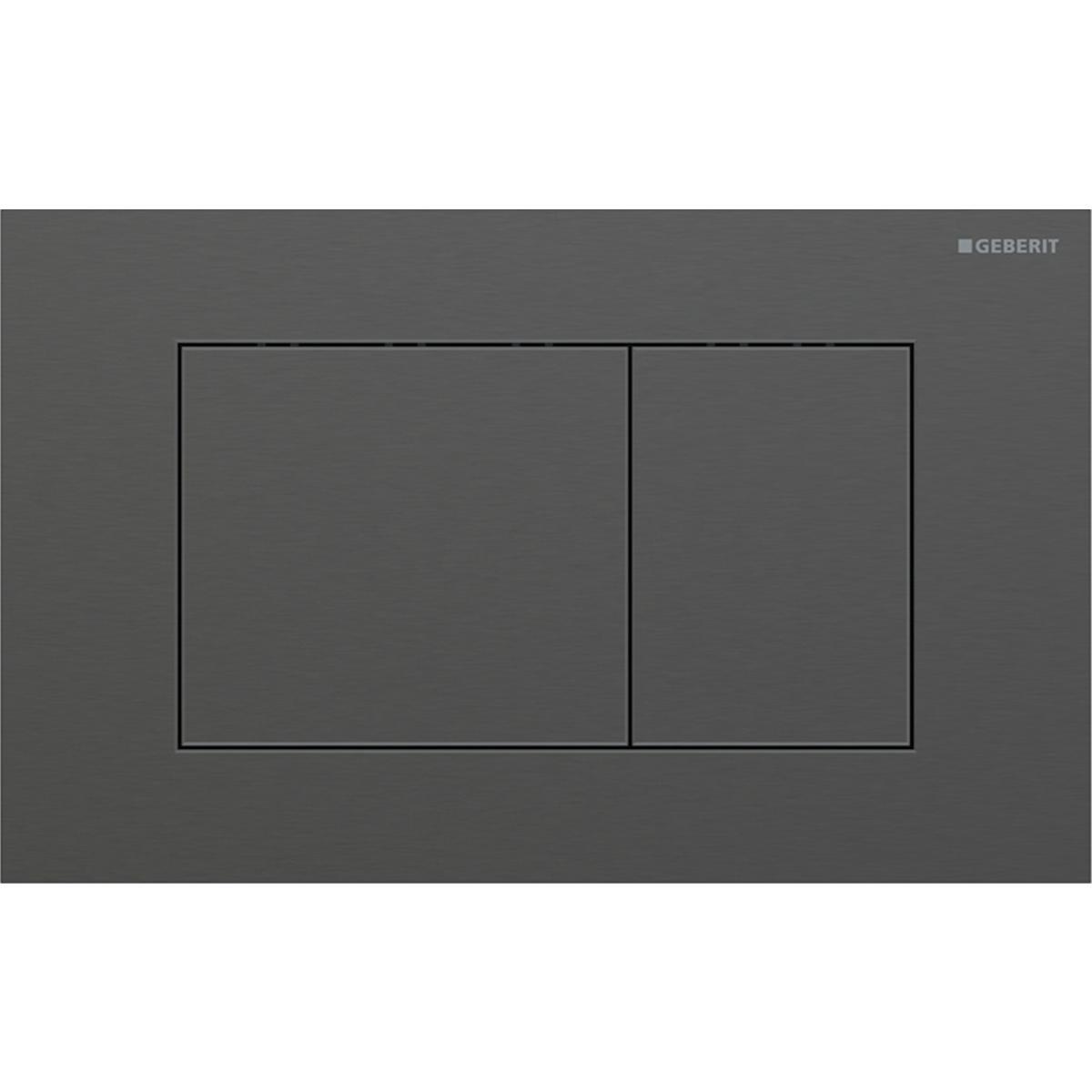 Betjeningsplate Geberit Sigma 40 Square - Betjen.plate Sigma40 svartkrom Square dobb.skyll 246x152x4 mm