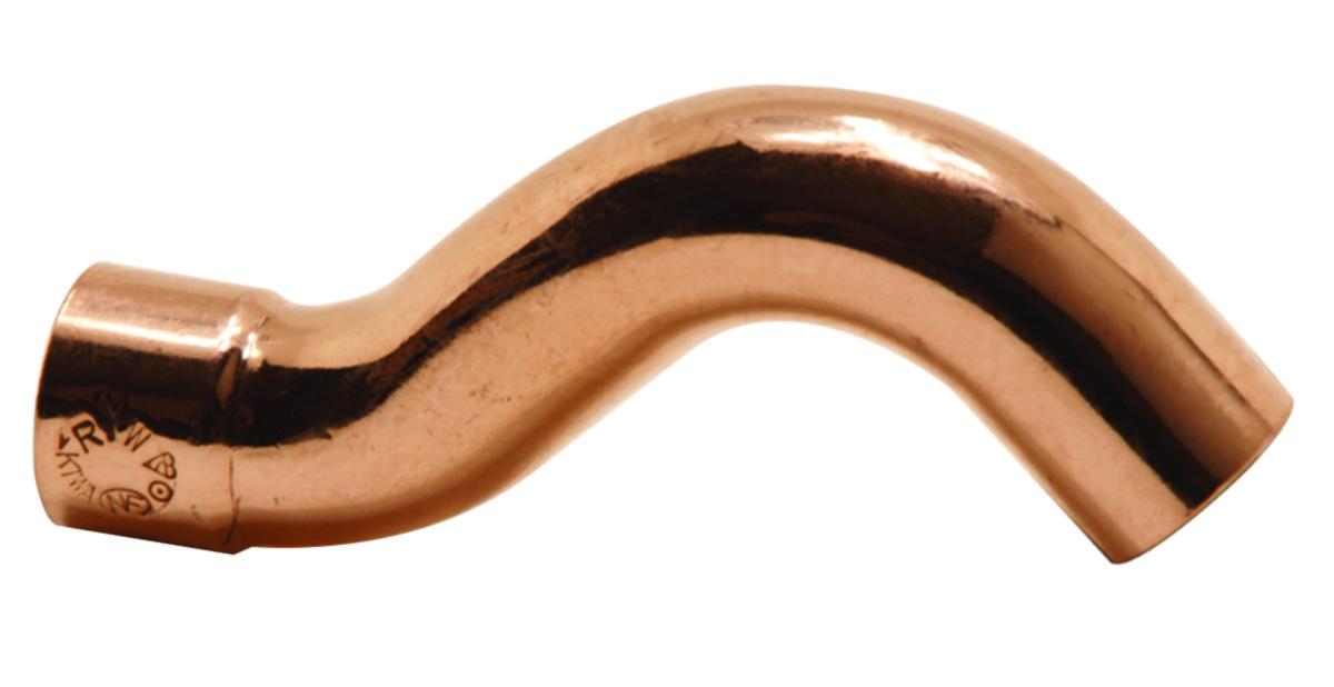 Overbend med 1 muffe 5086 - 15 mm overbend m/1muffe 5086 kapillar