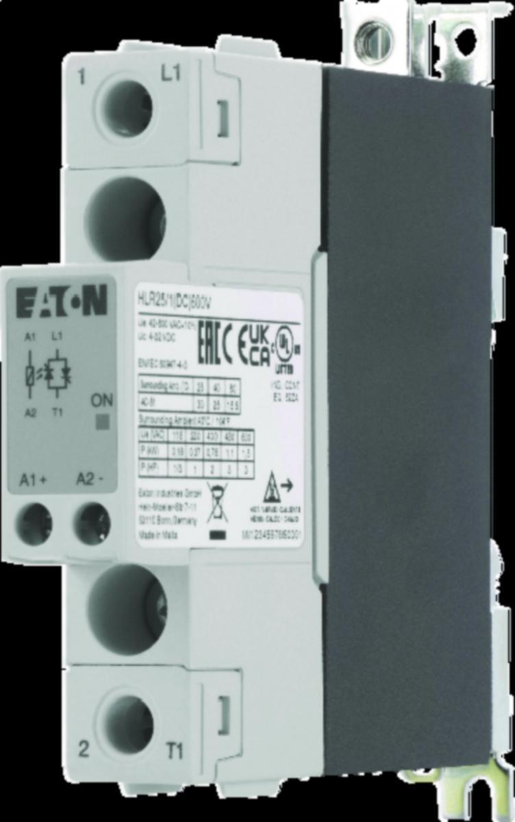 Halvlederrelè Eaton 1-pol - Halvlederrelé, 1-pol, 25A, 600 Halvlederrelé, 1-pol, 25 A, 60