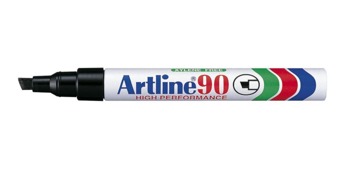 Merkepenn Artline 90 - Merkepenn Artline Perm EK 90 2-5mm skråspiss svart