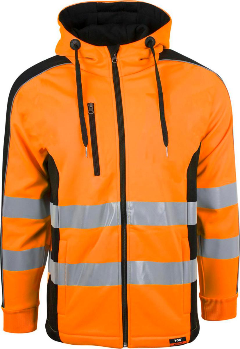 Hettejakke YOU® Halmstad Hivis kl.3 - Hettejakke YOU Halmstad Hivis kl.3 oransje str L