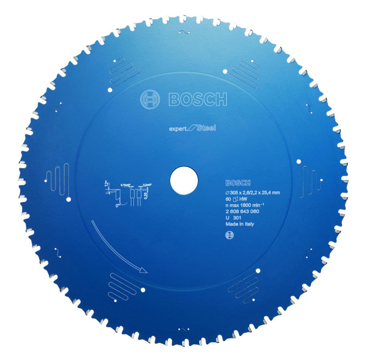 Sirkelsagblad Bosch Expert for steel - Sirkelsagblad Expert for Steel Bosch Ø160X20X2.0mm. 30T