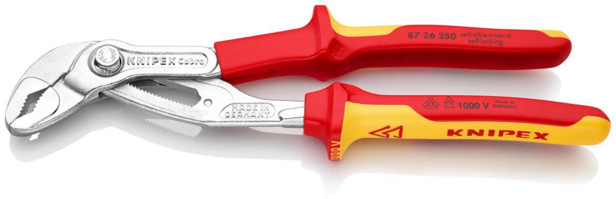 Vannpumpetang Knipex Cobra 87 26 250 - Vannpumpetang 8726 Cobra Knipex 250mm 1000V VDE