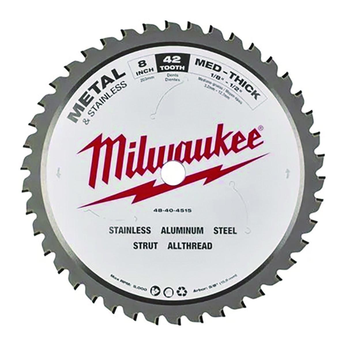 Sirkelsagblad Milwaukee Metall - Sirkelsagblad metall Milwaukee Ø203x5/8x1.8mm 42T